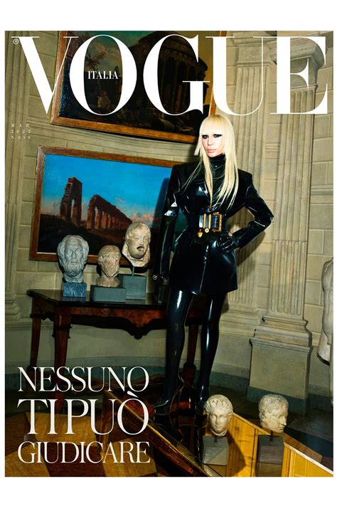 donatella versace minimalism|Donatella Versace: the cover and Vogue's full .